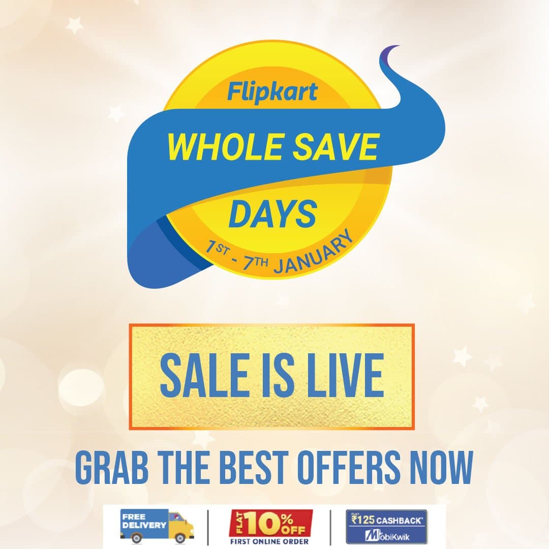 Offer- Flipkart whole save days