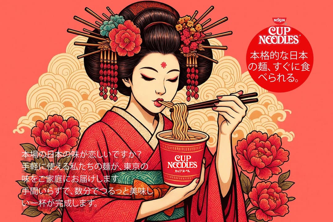 Japanese cup noodles Ad